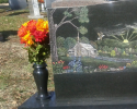 Customize your purchase with color sketched designed and added vases to honor your loved one. 